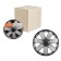 Wheel caps 14 "Gelax +", silver-black, carbon, set. 2 pcs