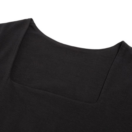 Women's longliva Minaku: Basic Line Black Color, Rr. 48-5