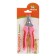 Small side claws with non -losing handles, 12 x 4 x 1 cm, economy, mix of flowers