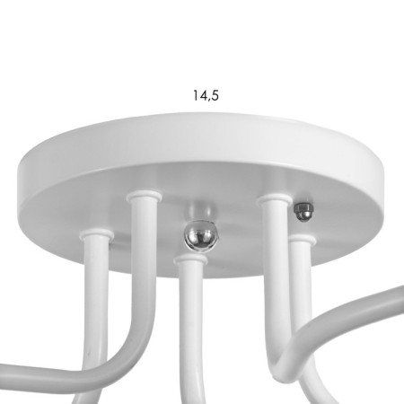 Chandelier 1341001/5br E27 15W white-brown BayerLux-3