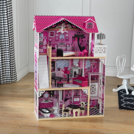 House puppet wooden Kidkraft "Villa Amelia", three -story, with furniture-4