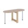 Folding table "SP-17", 916 (1574) × 674 × 740 mm, sonoma oak color