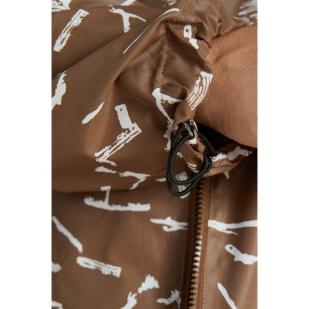 Women's jacket, size 66, brown color-5