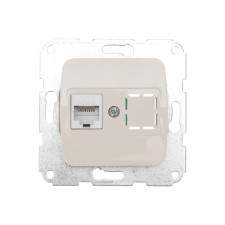 Механизм компьютерной розетки KRANZ rj45 с/у бежевый KR-78-0253