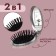 Massage comb “mother -of -pearl”, folding, with a mirror, 5.5 × 8.5 cm, color mix