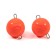 Cargo Cheburashka painted collapsible Yaman 10 pcs., 40 g, orange