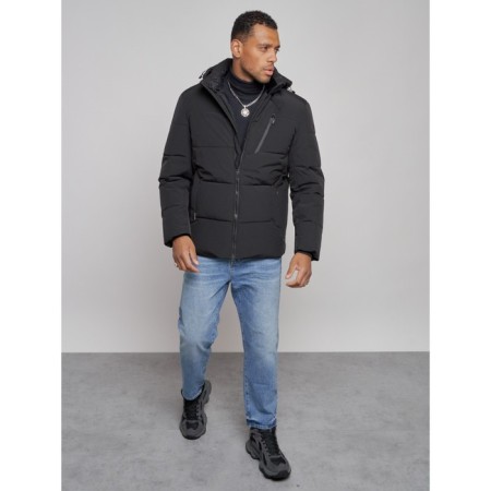 Male Winter jacket, size 48, black color-9