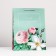 Gift Package "Flowers" Green, 33 x 42.5 x 10 cm