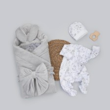 Kinderlitto Rabbits, 4 items, height 50-56 cm, gray-gray
