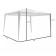 Tourist tent, 300 x 300 cm., White, open, narrowed
