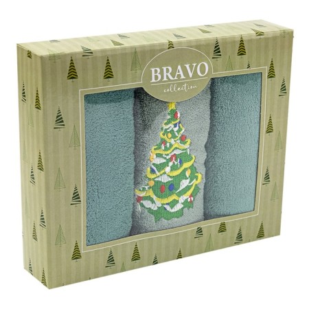 Set of towels "Christmas tree", size 30x50 cm, 3 pcs-3