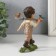 Souvenir Polystone "A boy with birds on a shovel" 10x4.5x12.5 cm