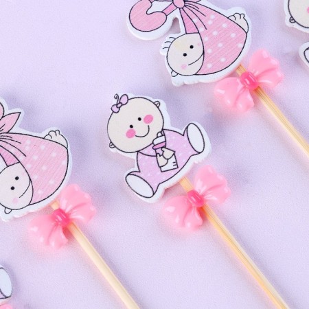 Skewers "Lyalki", gender, pink, in a set of 6 pieces-2
