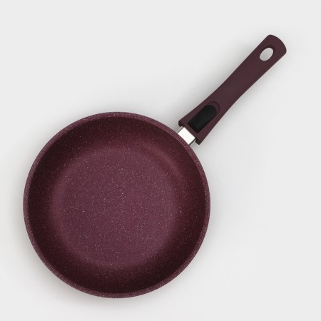 Trendy Style pan, d = 24 cm, removable handle, anti -stick coating, purple color-1