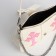 Youth bag with a zipper, white color