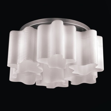 Ceiling Ceiling ST LUCE. SL117.502.06. ONDE. 6x60 watts, E27, 52x52x25 cm, silver color-1