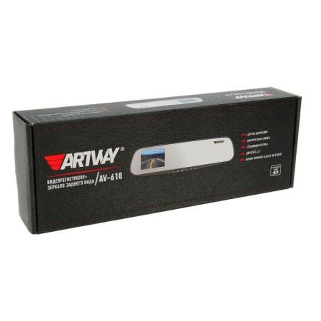 DVR DVR Mirror Artway AV-610, 2.4 "TFT, review 90 °, 1280x720 HD-5
