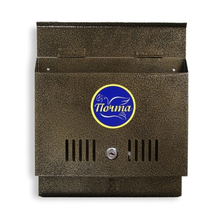 Mailbox with a lock, horizontal "wide", bronze-5