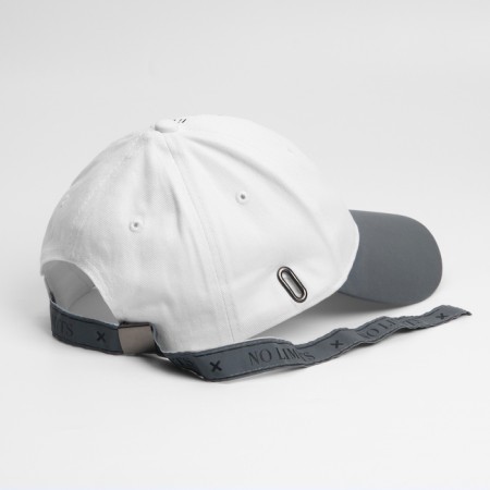 Women's cap with reflective elements No Limits, white color, rr 56-6