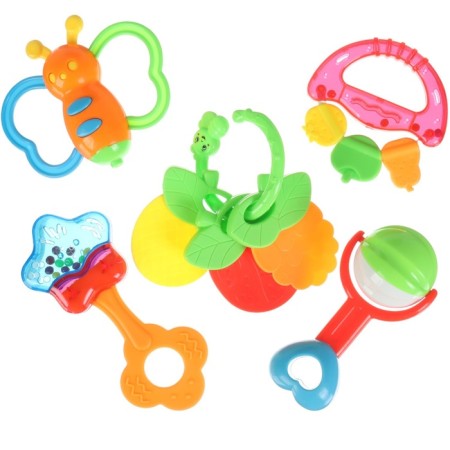 A set of rattles "Ringeous joy", 5 pcs, Kroshka I-2