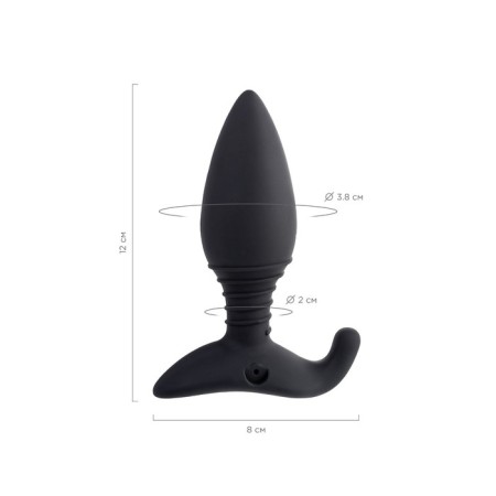 Anal plug Lovense Hush, s, silicone, black, 12.1 cm-3
