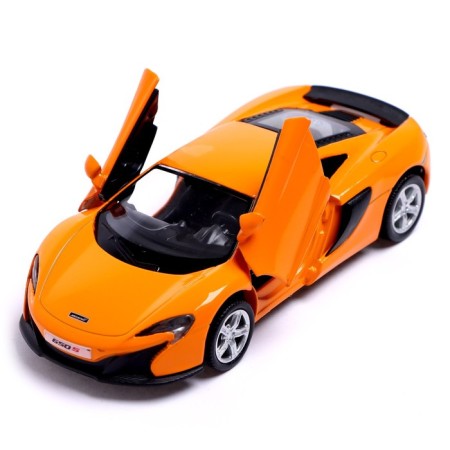 Metal machine McLaren 650S, 1:32, Doors, inertia, Orange color open-2