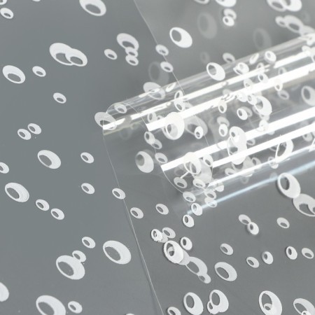 Flower film "Bubbles" white 0.7 x 8.2 m, 40 mkm-1