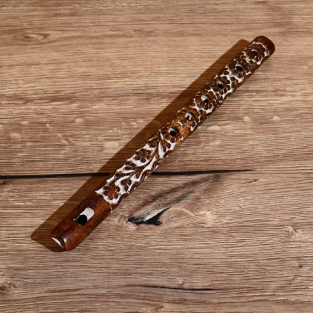 Flute "pattern" wood 33*2*2 cm