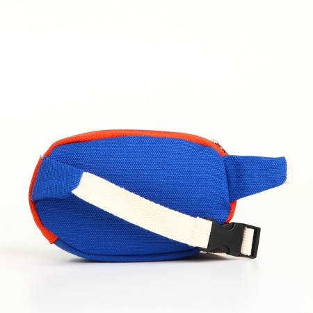 Bag on the belt two -flowers, 14.5*4.5*8.5, departure for Meln, n/karm, string 80, blue/red-1