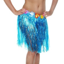 Hawaiian skirt, blue color