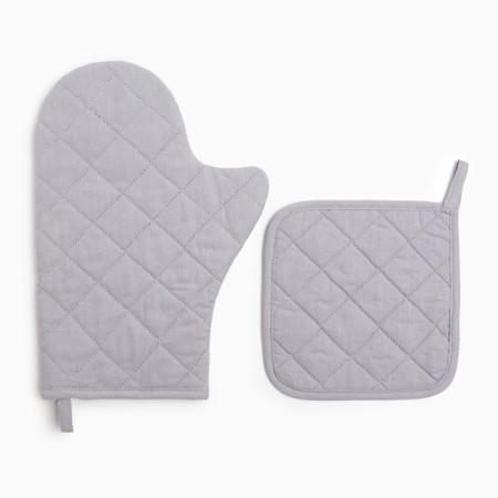 Set of kitchen shade "Love and warmth": a severity 17x17 cm, mittens-seging 20x28 cm, 35% cotton-2