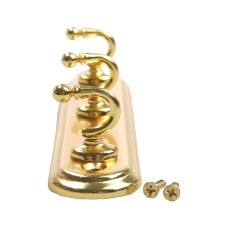 Tundra tundra tundra, metal, three -horn, gold color-5