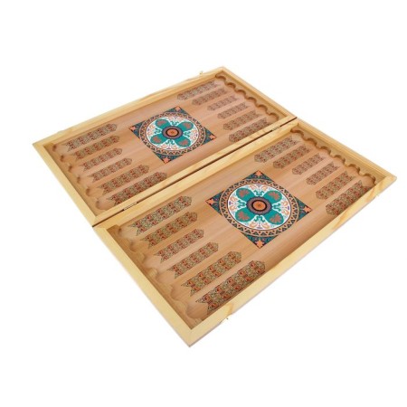 Backs "Ave Caesar", wooden board 50 x 50 cm, with a field for playing checkers-2