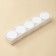 The shape for mousse desserts and baking is the “Circle”, 39 × 8 × 4.7 cm, 5 cells (D = 7.2 cm), white color