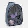 Cosmetic bag with a handle, a gray color