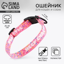 Ошейник «Несу счастье», застёжка - фастекс, 2 см 25-40 см