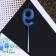 Candle for the cake, number "9", blue, 4 x 13 cm.