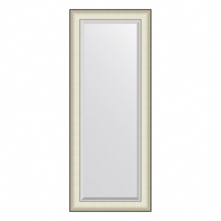 EvoForm mirror in a baguette frame, with fatset, 78 mm, 54x134 cm, color white skin with chrome