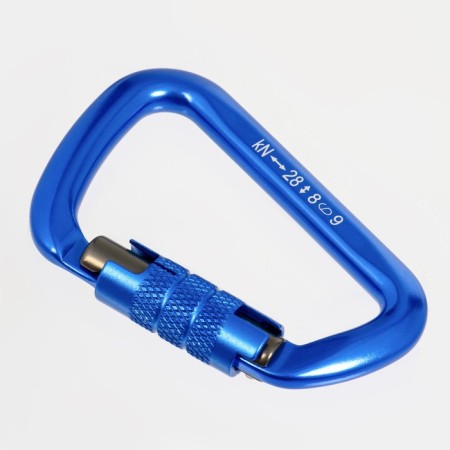 Carabiner with a bayonet coupling, 11 x 7 cm, 28 kn, mix-2