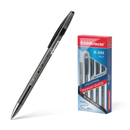 Gel handle R-301 Original Gel, node 0.5 mm, black ink, letter line length 600 meters