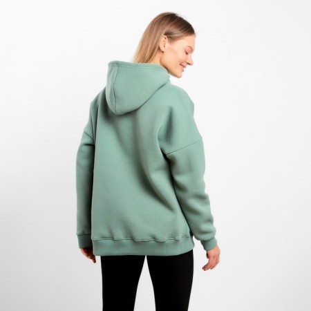 Huds with a hood is launched, olive color, size 46-5