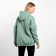 Huds with a hood is launched, olive color, size 46