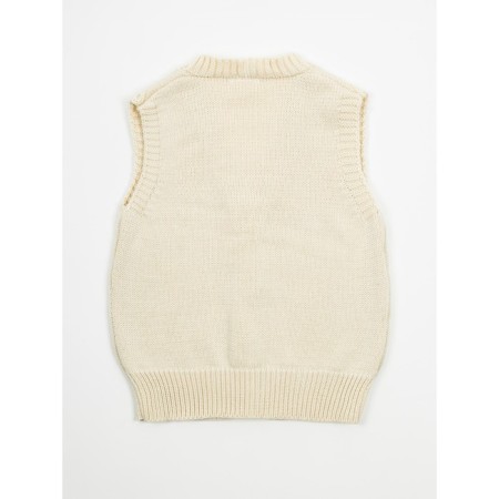 Vest for girl Knit Mild, height 122 cm, milk color-8