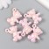 Decor for creativity Plastic "Pension Bear with a loop" Direct pink 3x1.4x3.1 cm