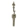Hook furniture tundra TKO013, one -rod, bronze, 10 pcs TMP