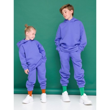Children's sweatshirt, height 116 cm, purple color
