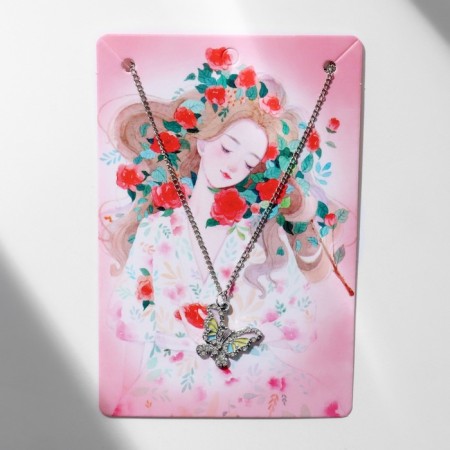 Piece "Butterfly" Assol, colored in silver, 40 cm-1