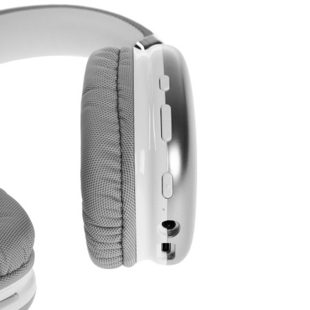 Wireless headphones RX-8 are full-sized, microphone, BT5.3, AUX, 400 Mach, silver-7