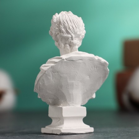 Bust "Emperor Peter I" Bely, 4.5x2x6.5cm-2