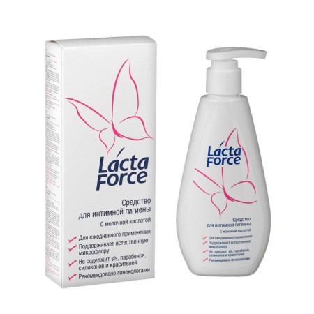 Intimate hygiene tool 911 Lactaforce with lactic acid, 200 ml
